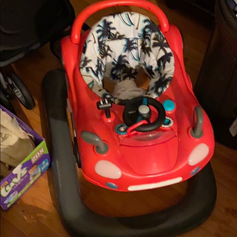 Creative baby red convertible walker